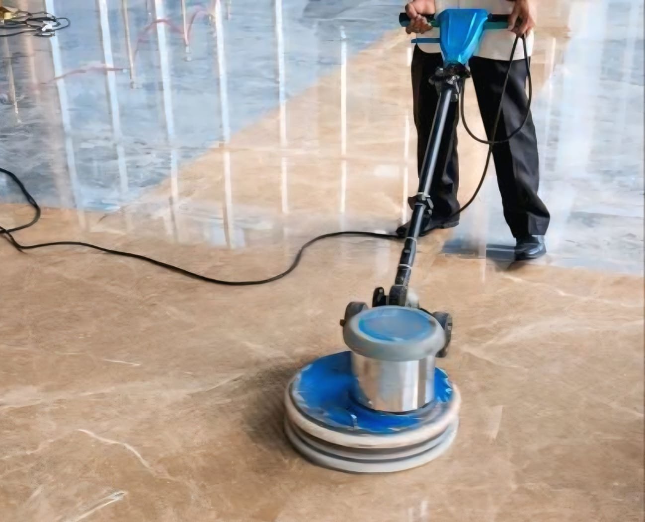 Professional cleaning team